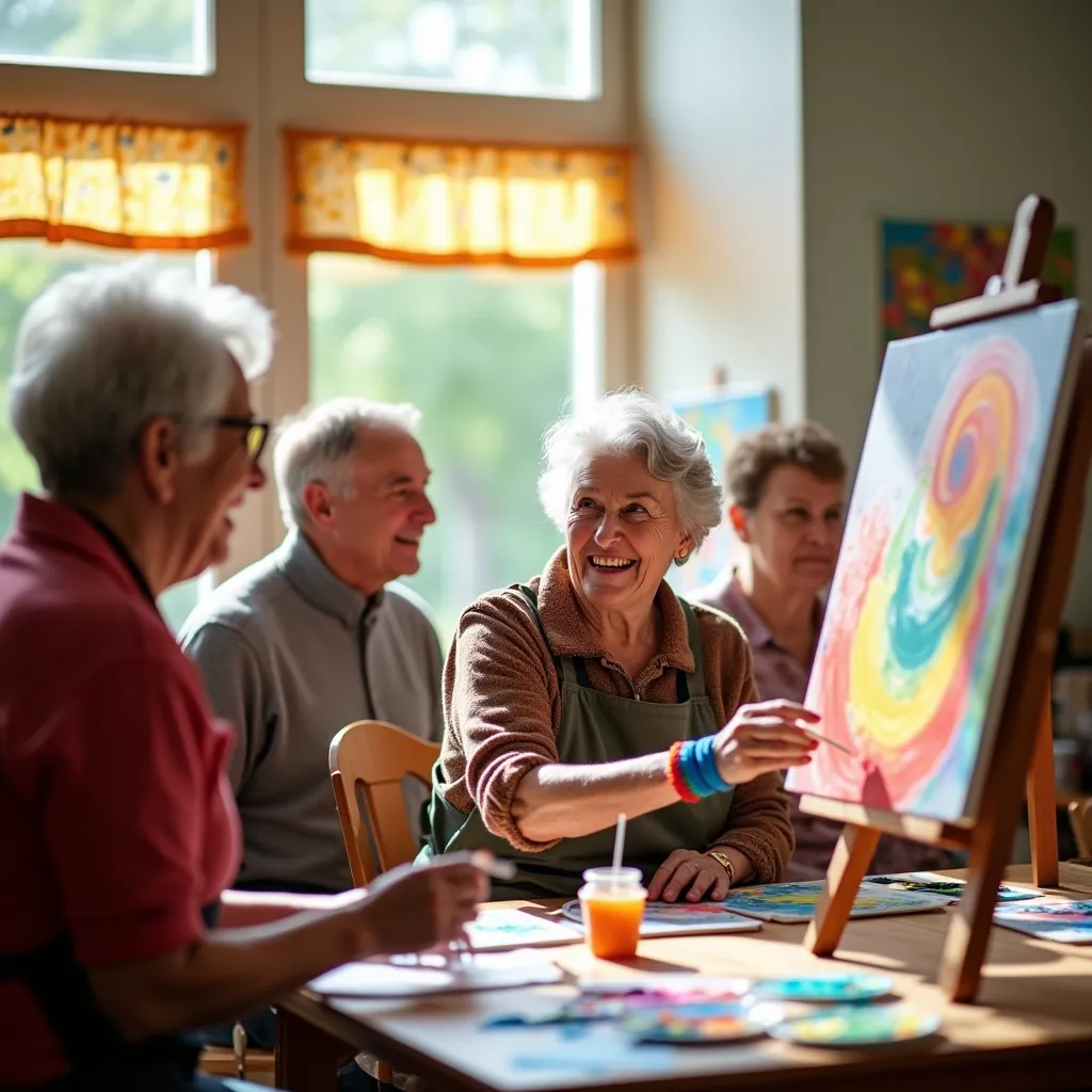 Widok na piękne tereny zielone ośrodka, idealne do relaksu i wypoczynku.